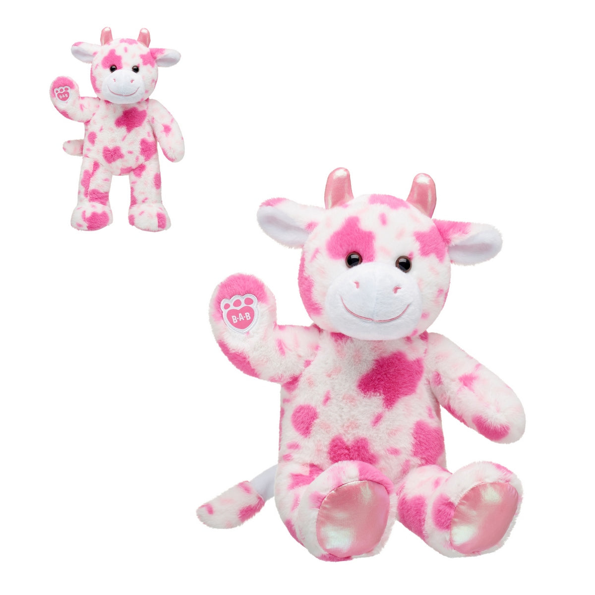 Peluche Vaca Rosa Build-A-Bear